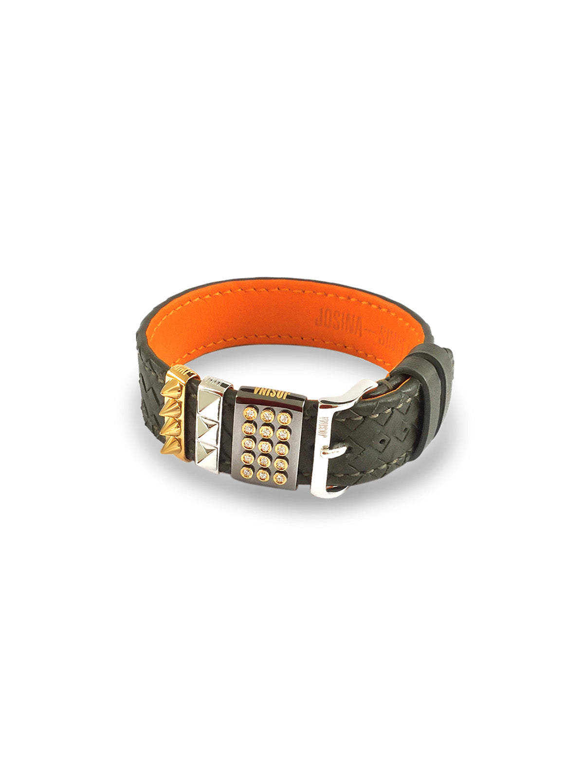 Embracelet Woven - Bracelet in 6 colors - with 18k solid gold buckle