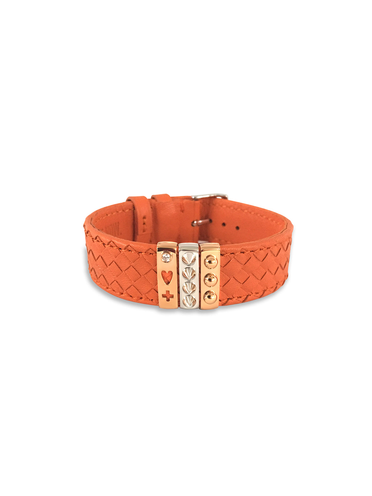 Embracelet Woven - Bracelet in 6 colors - with 18k solid gold buckle