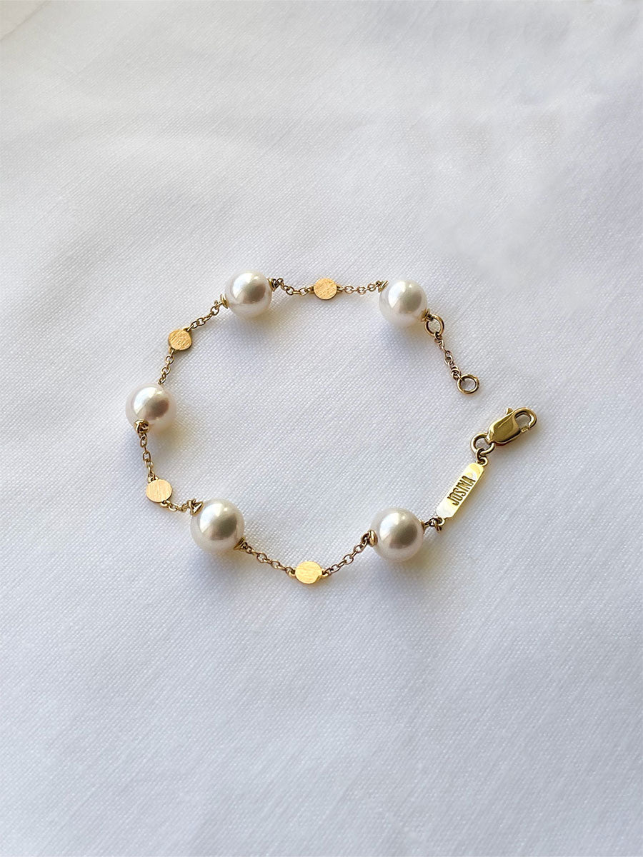 Dazzling Droplets - Bracelet with pearls