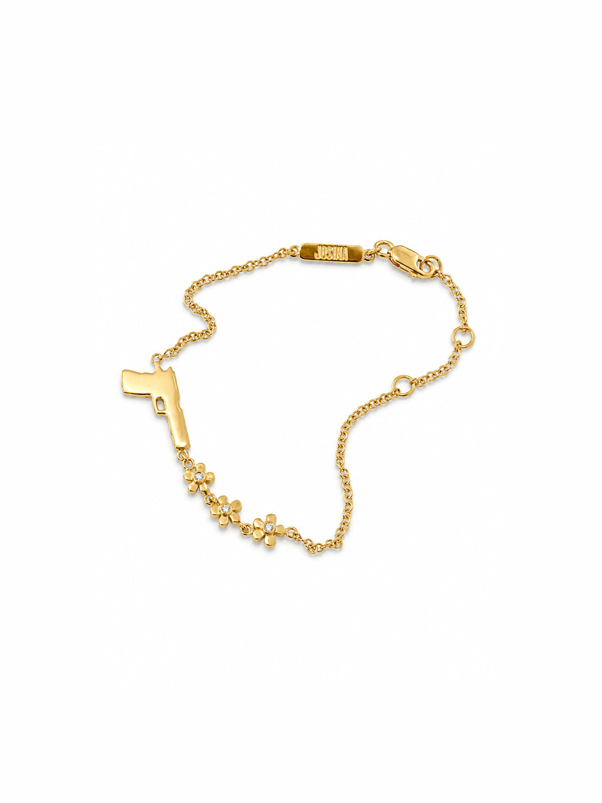 FLOWER GUN - Bracelet with diamonds