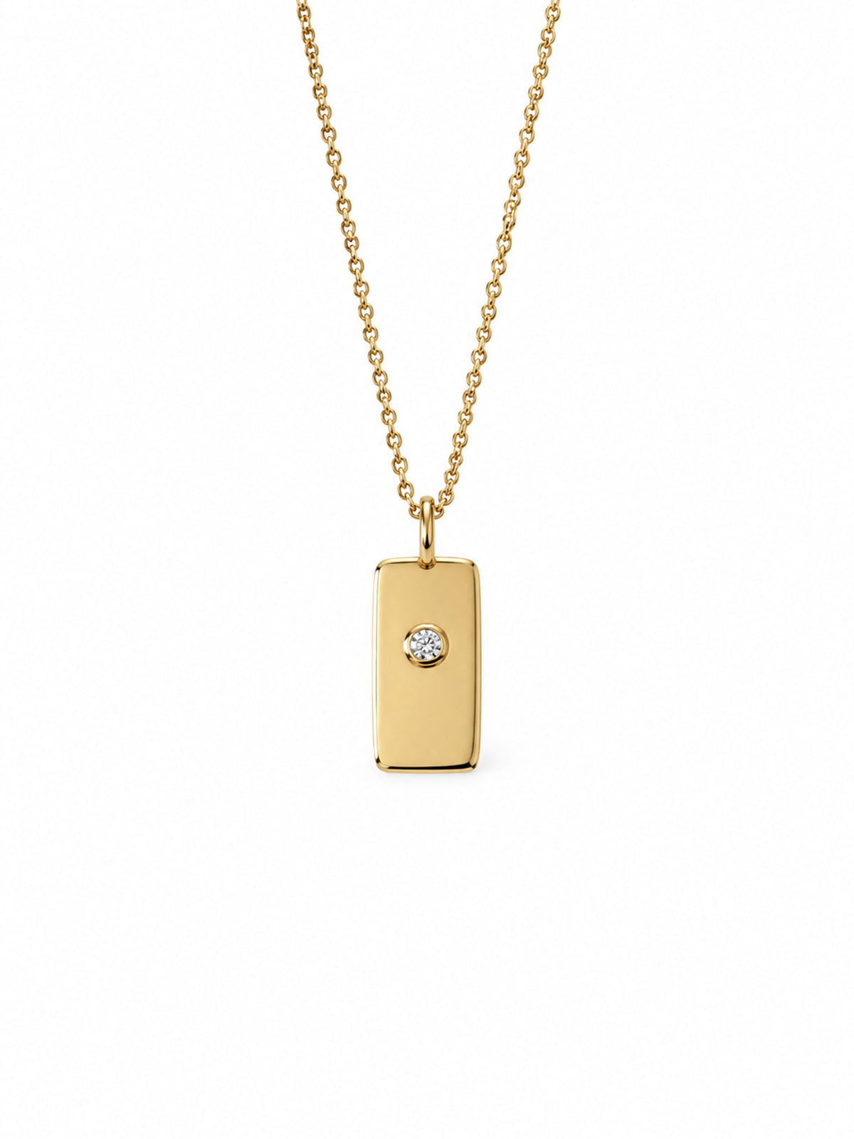 MINIMAL - Pendant with diamonds