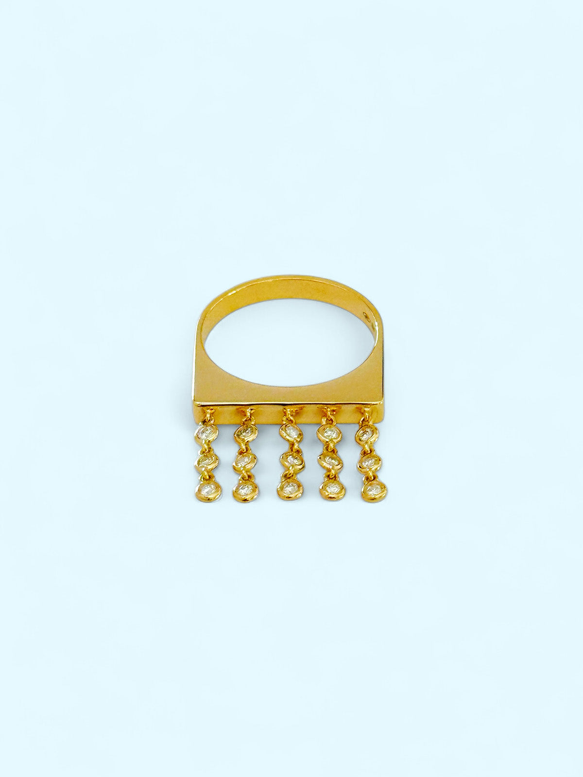 ADHD - Ring with 15 brilliant-cut diamonds
