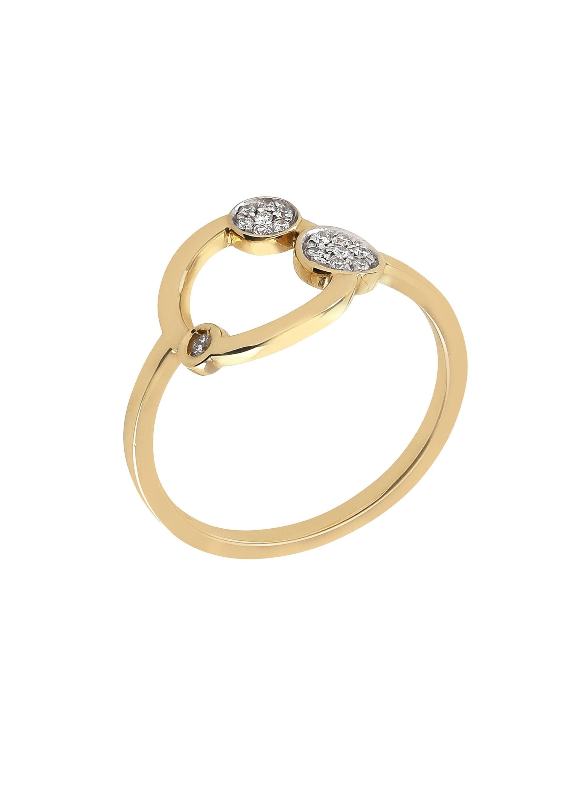 Galaxy - Ring in 18-karat gold with diamonds