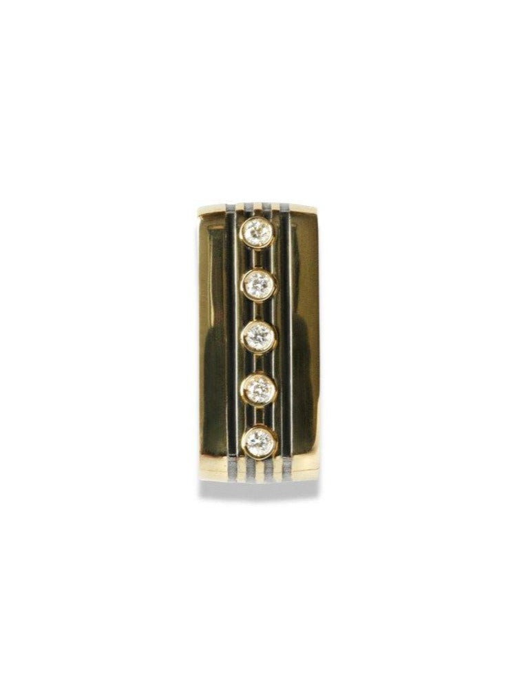 Gilded Stripes - Diamond Charm