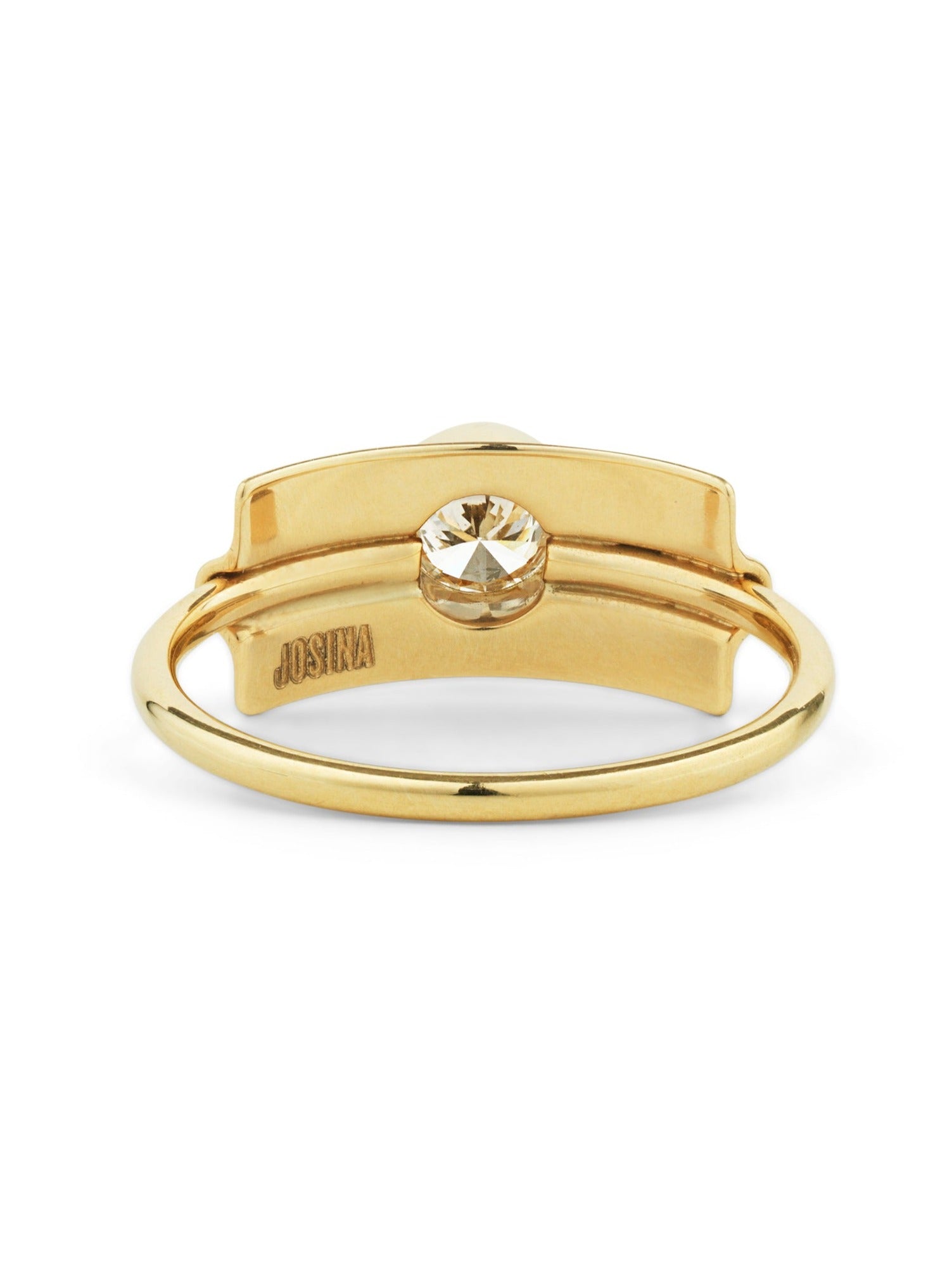 Folded - Ring with 0.46-carat white diamond
