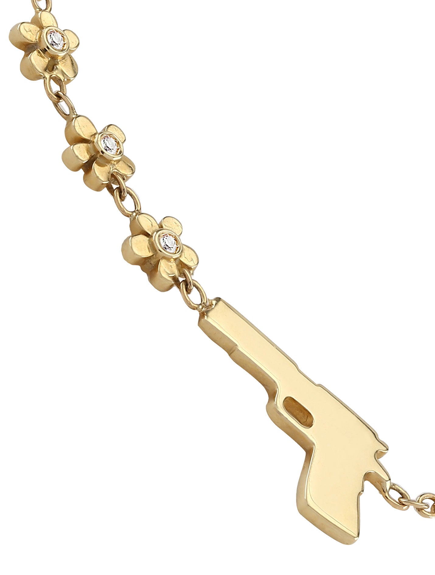 Flower Gun - Bracelet with diamonds