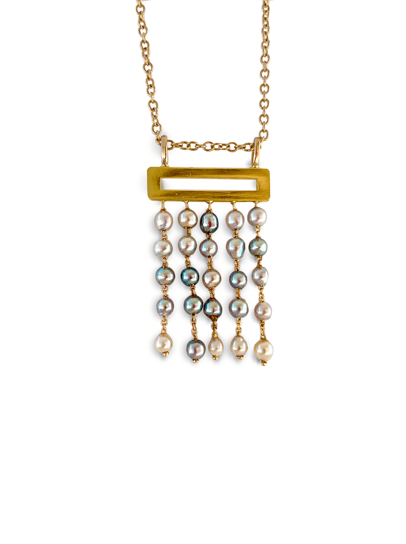 Shower - Pendant with small Akoya pearls (limited edition)