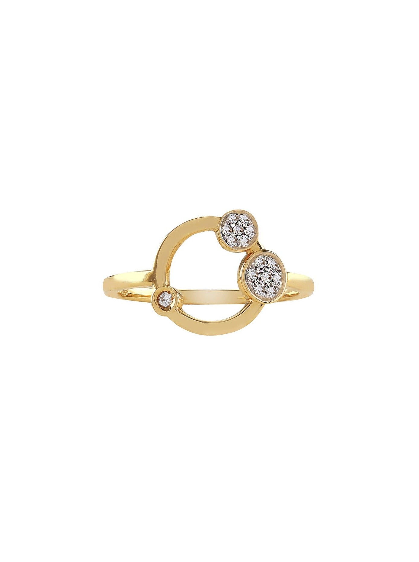 Galaxy - Ring in 18-karat gold with diamonds