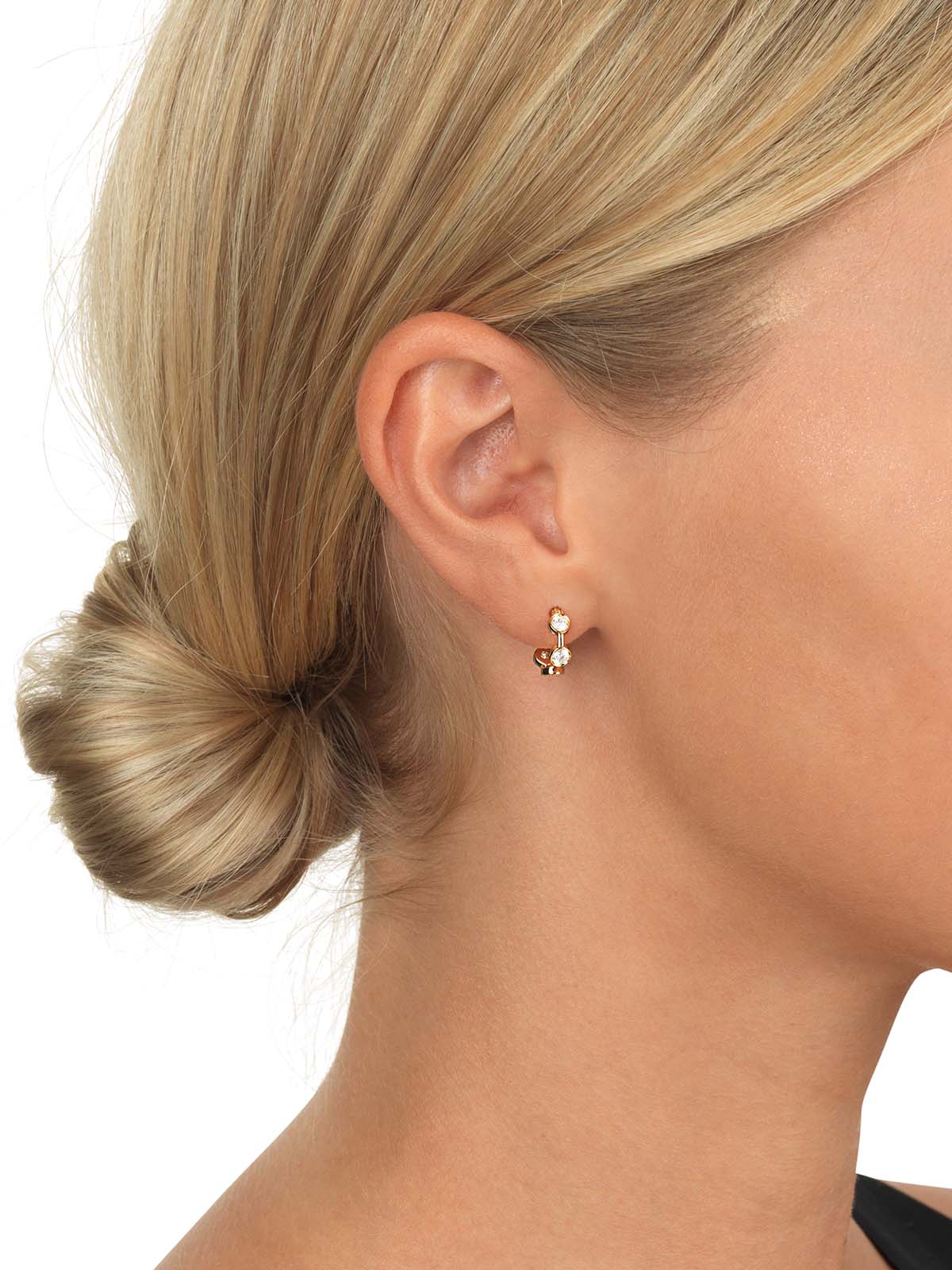 On the Rocks - Diamond Hoops 12 mm