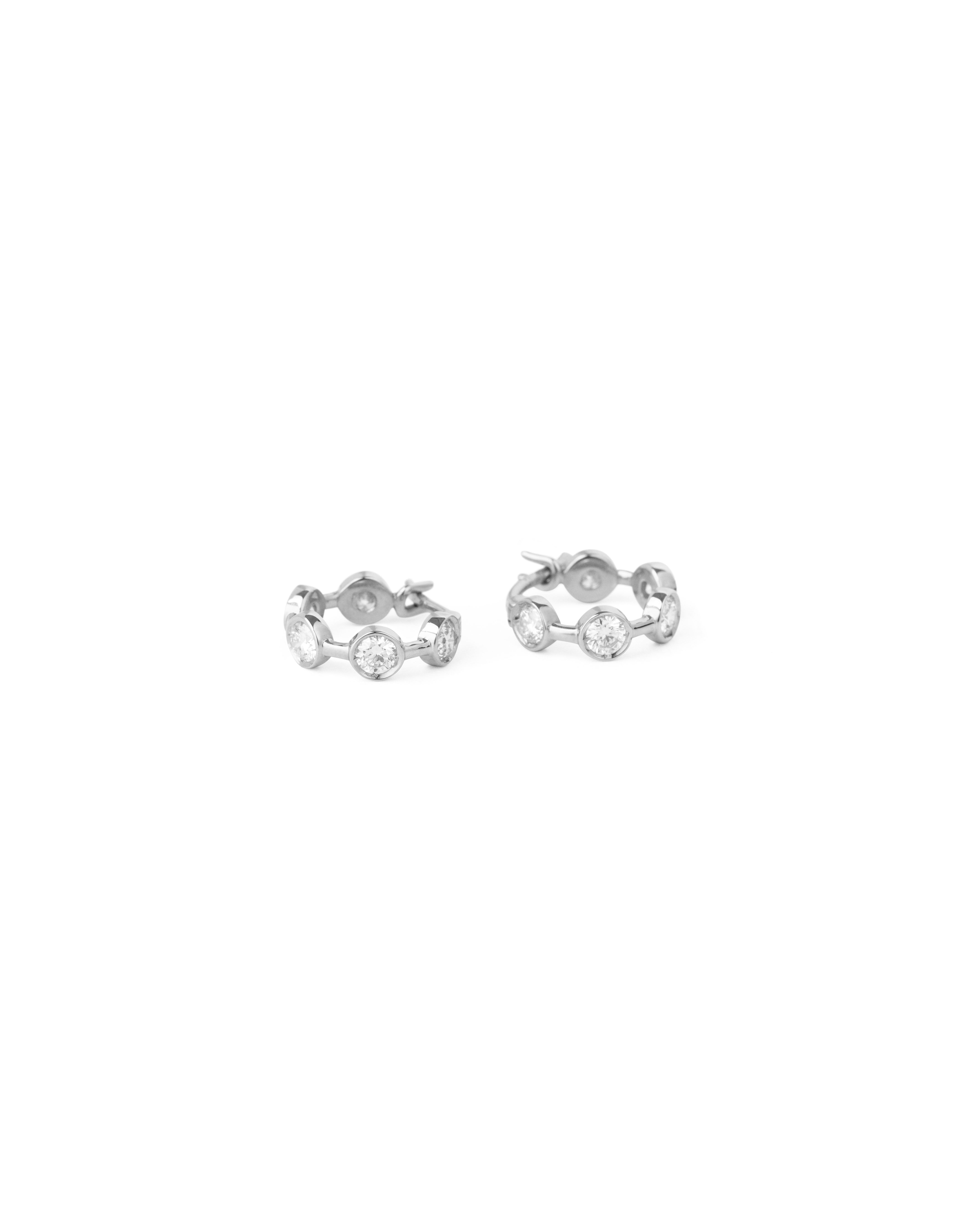 On the Rocks - Diamond Hoops 12 mm