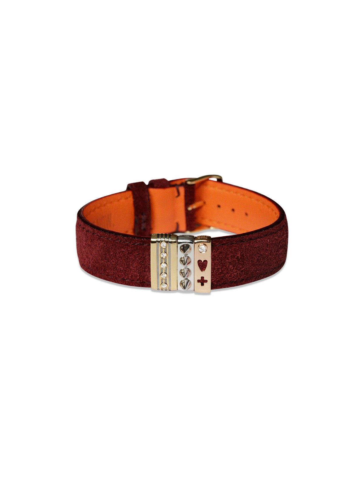 Embracelet Suede - Bracelet in 2 colors- with 18kt solid gold buckle