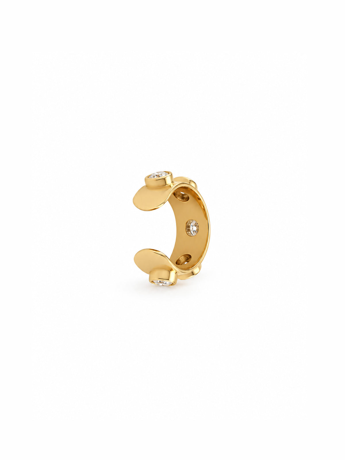 HIPPIE - Ear cuff with diamonds