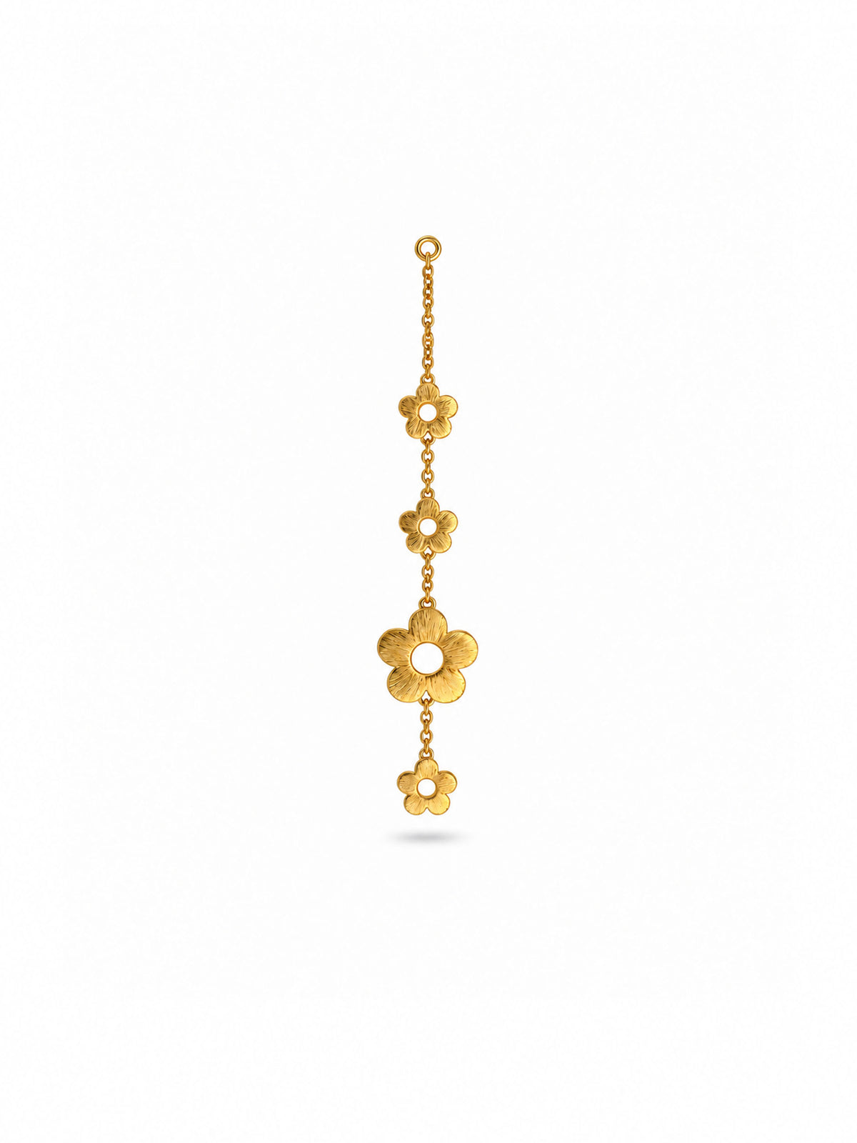 FLOWER POWER – Single Diamond Ear Jacket in 18-Karat Solid Gold