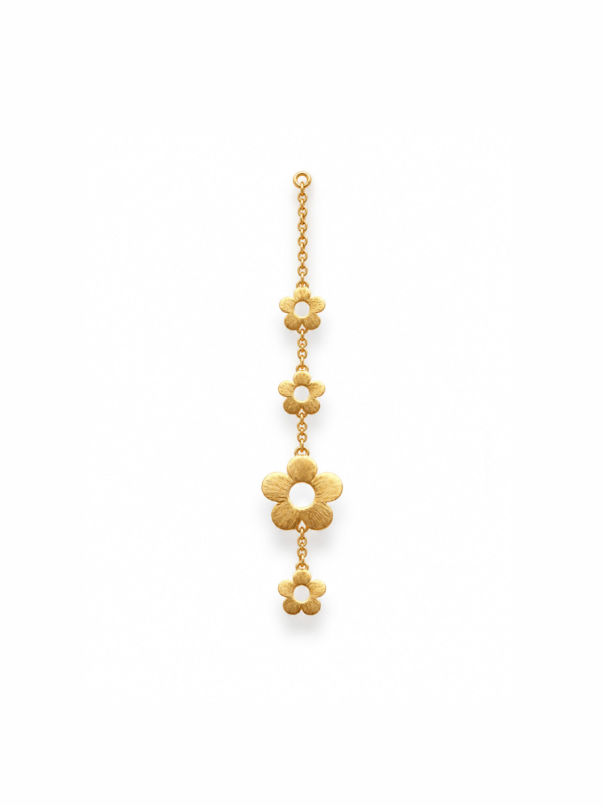 FLOWER POWER – Single Diamond Ear Jacket in 18-Karat Solid Gold