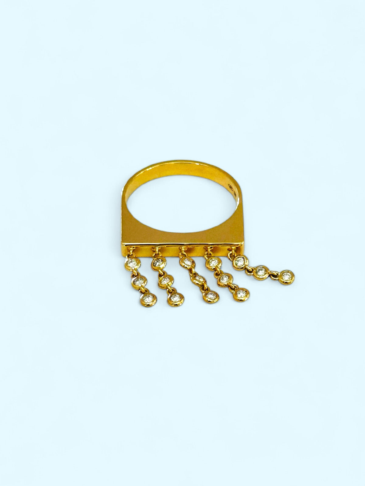 ADHD - Ring with 15 brilliant-cut diamonds