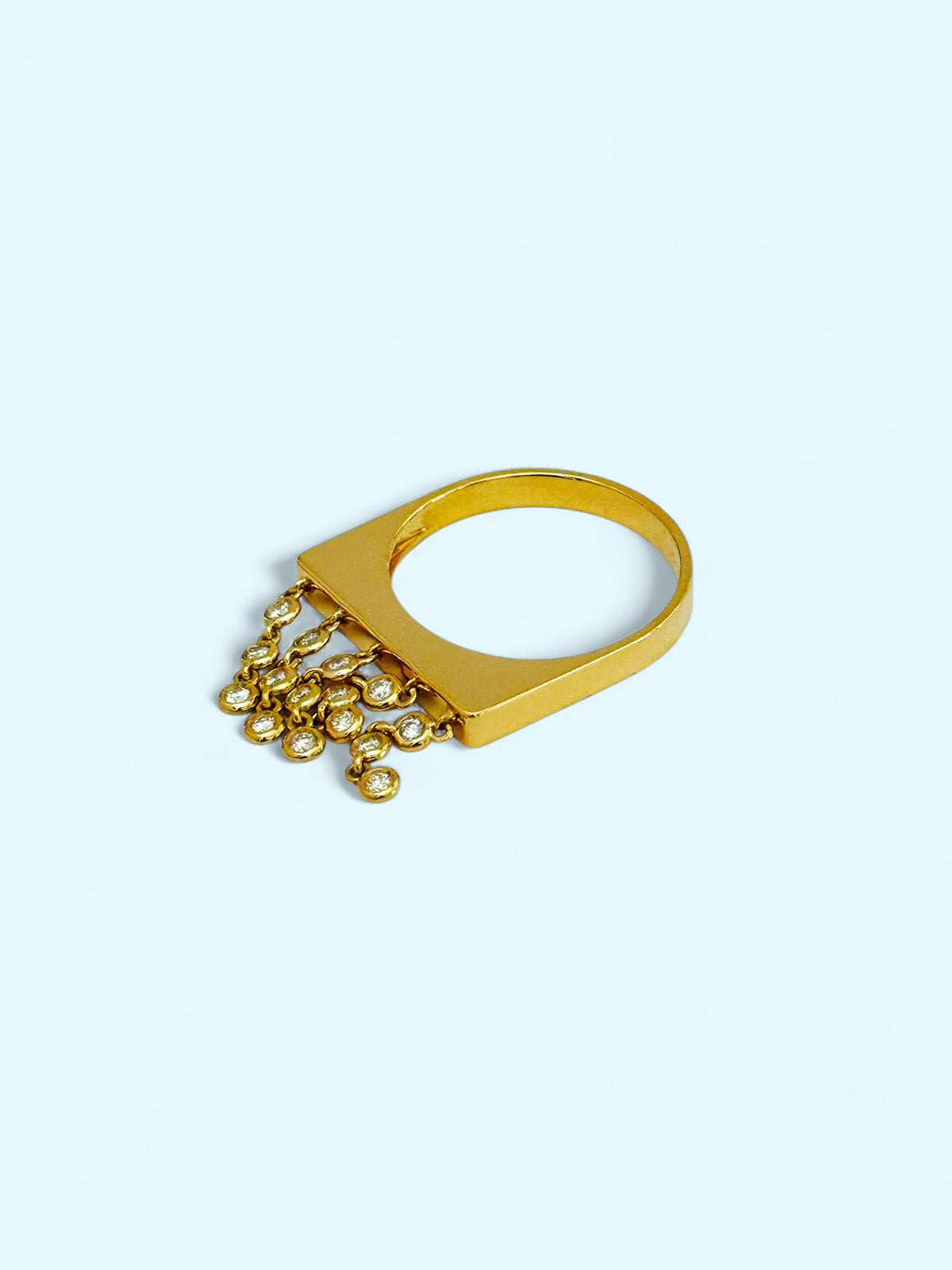ADHD - Ring with 15 brilliant-cut diamonds