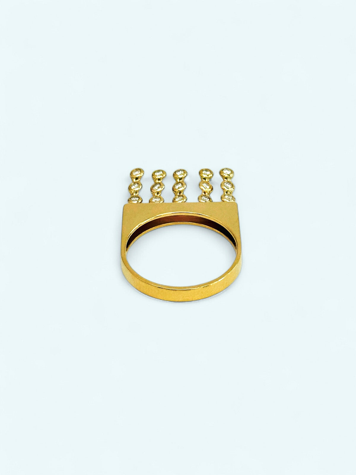 ADHD - Ring with 15 brilliant-cut diamonds