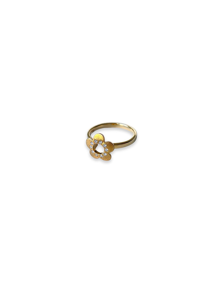Flower Power - Ring with diamonds