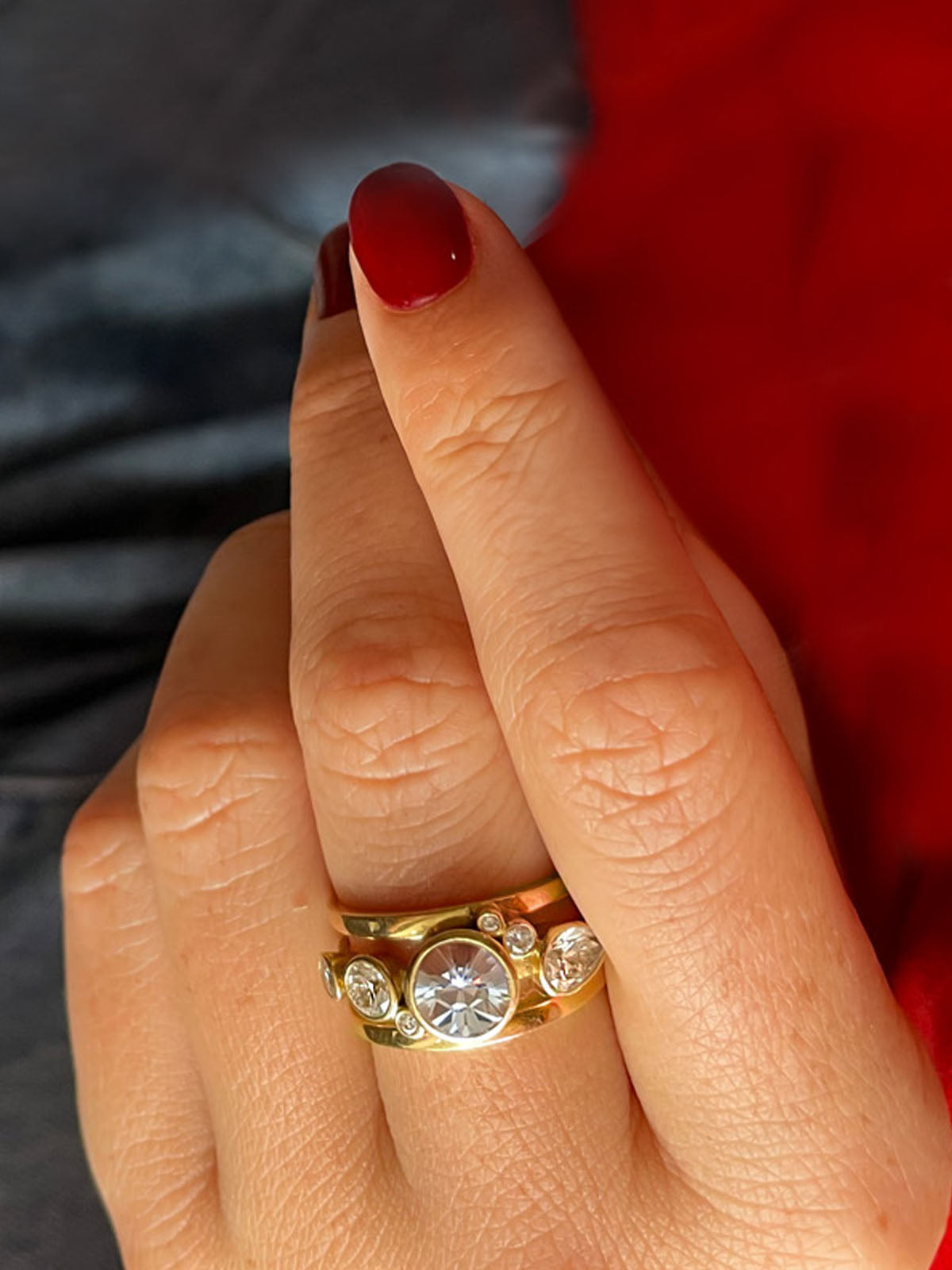 High Five - Ring adorned with 2.63 carats diamonds