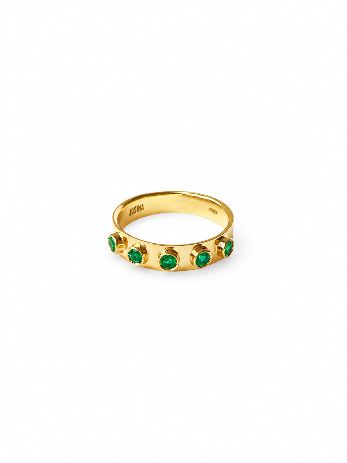JABBAR- Ring with radiant emeralds