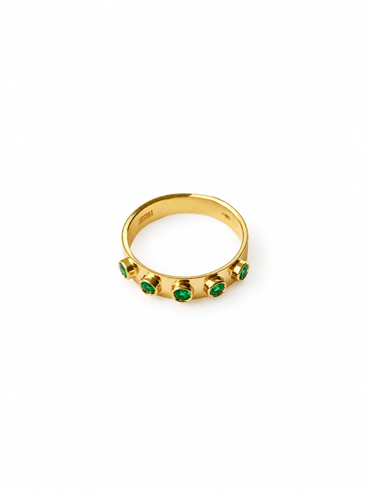JABBAR- Ring with radiant emeralds