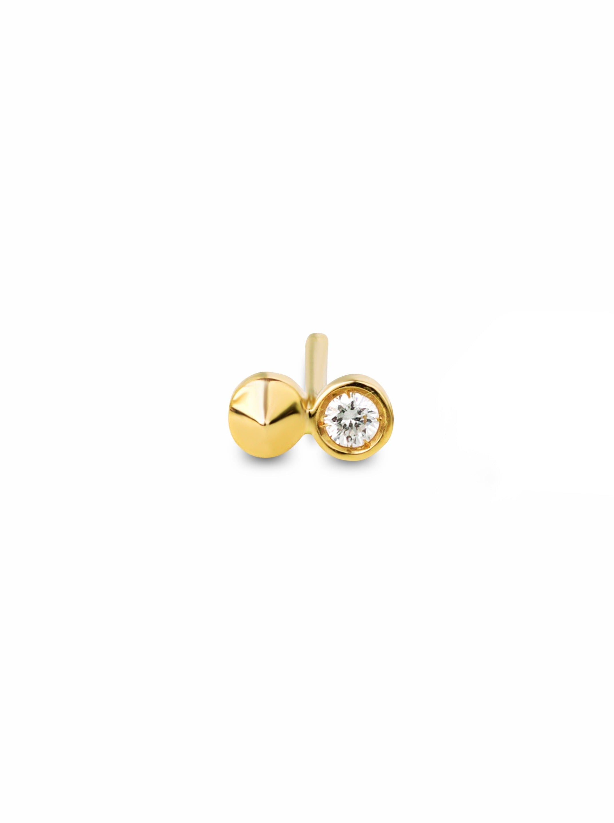 Cone - Stud with diamonds