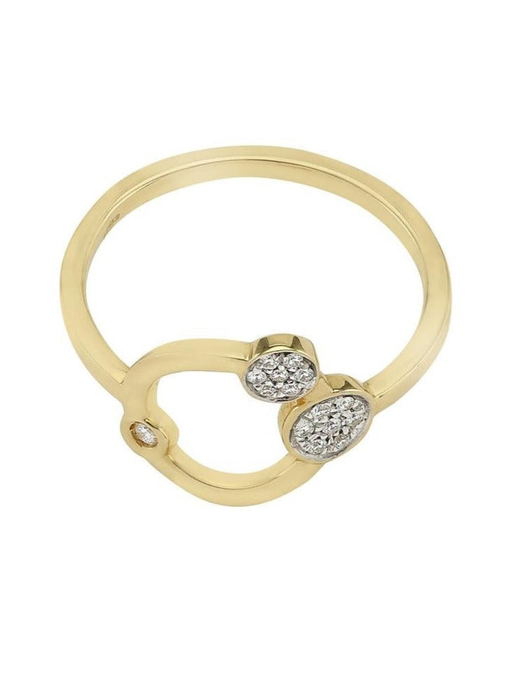 Galaxy - Ring in 18-karat gold with diamonds