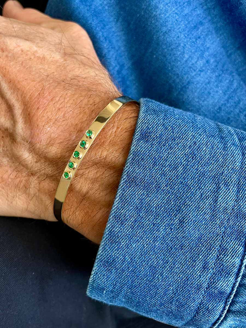 Jabbar Emerald Bangle