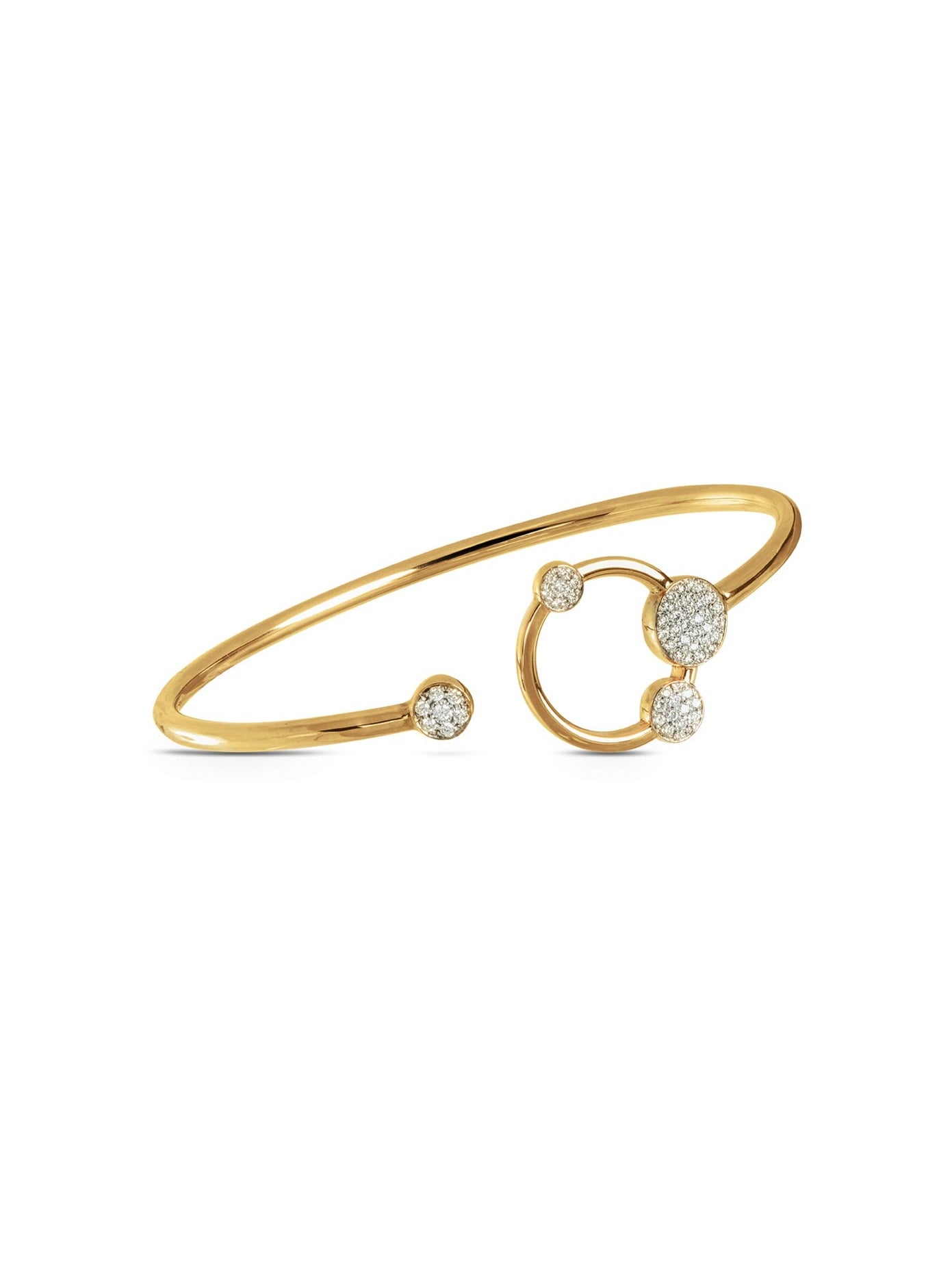 Galaxy - 18 karat gold bangle with diamonds